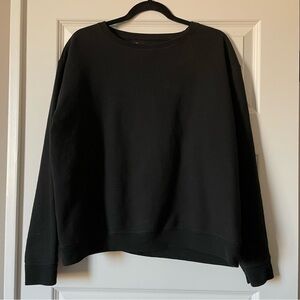 Hanes Crewneck Black Sweatshirt Cotton Blend Size XL